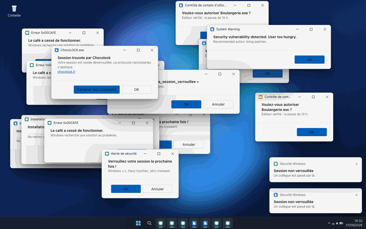 Preview of the « Windows 11 spam » page